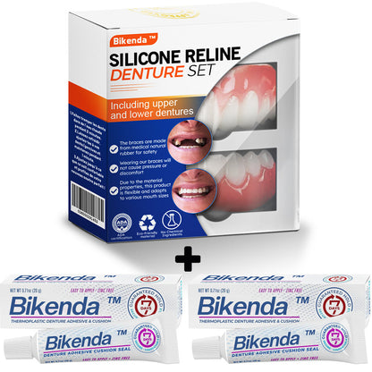 Bikenda™ Silikon-Zahnprothesen-Reline-Set (ADA-zertifiziert) 🍀