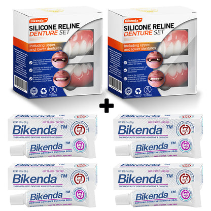 Bikenda™ Silikon-Zahnprothesen-Reline-Set (ADA-zertifiziert) 🍀