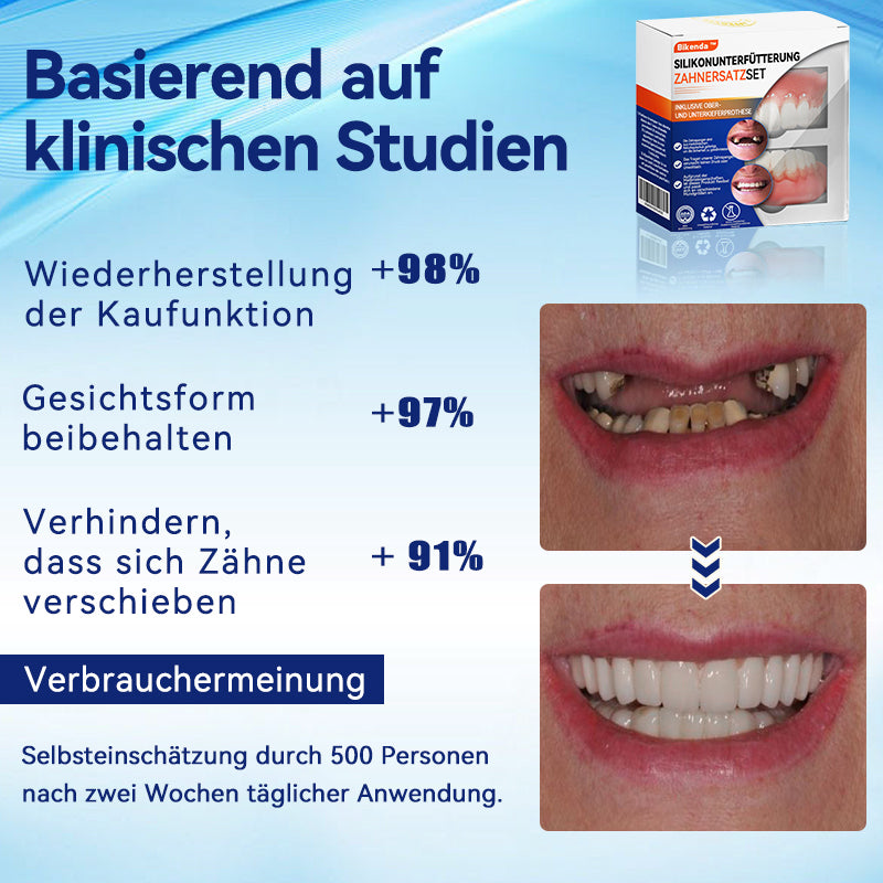 Bikenda™ Silikon-Zahnprothesen-Reline-Set (ADA-zertifiziert) 🍀